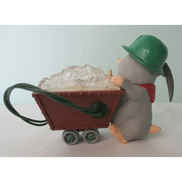 Hallmark Keepsake Magic Light Ornament North Pole Rock Candy Miner Dated 1994 - Picture 4 of 12